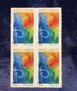 NANEE-B) SELLOS CÁNCER DE MAMA NEGRO DE 4, #B1 FOREVER, 1998, SEMI POSTAL, Z18 - Imagen 1 de 3