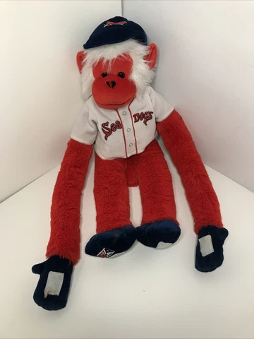Boston Red Sox- Portland Sea Dogs- Plush Monkey With Jersey- Pre Owned Cover