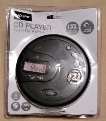 NEW GPX CD Player With FM Radio PC332B Portable Anti-Skip Protection Earbuds NIB - Image 1 of 4