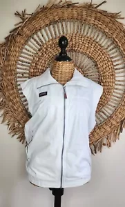 Slam Summer Sailing Vest White Size S Boating Style Zipper Logo BNWT - Picture 1 of 12