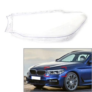 Left Headlight Headlamp Clear Lens Cover For 5 Series BMW G30 G31 G38 2017 2018 - Picture 1 of 7