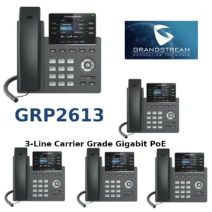 5 Grandstream GRP2613 3-Line Carrier-Grade IP Phone PoE Gigabit Color Screen - Picture 1 of 4