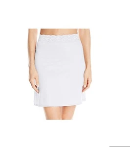 Vassarette Women's Adjustable Waist Half Slip 11073 White Ice XL 24" - Picture 1 of 2