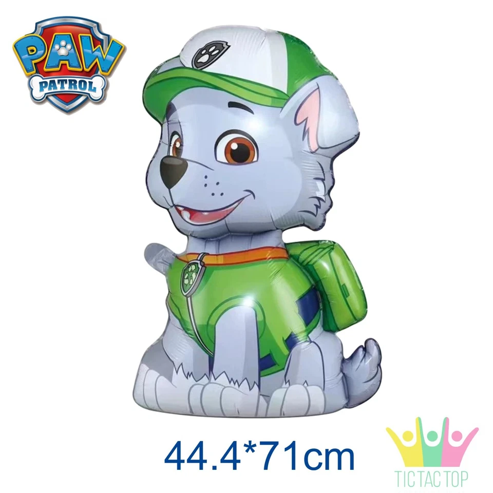 Rocky Paw Patrol Balloon Foil. Lolly Bag Cake Party Cupcake Decoration Bunting - image 1 of 1
