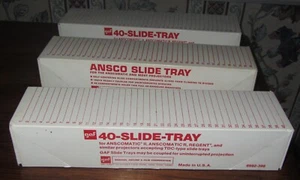GAF Slide Trays - Lot Of 3 - Each Holds 40 2x2 Slides - Picture 1 of 6