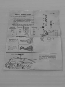 CLASIC Q-JET FLOAT & ASSEMBLY INSTRUCTIONS CPC-284 - Foto 1 di 1