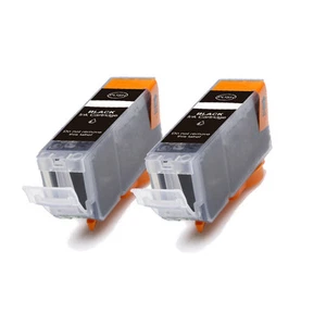 2 PK BLACK Ink w/ CHIP for PGI 225 BK Canon Pixma MG8120 MG8220 MX882 MX892 - Picture 1 of 1