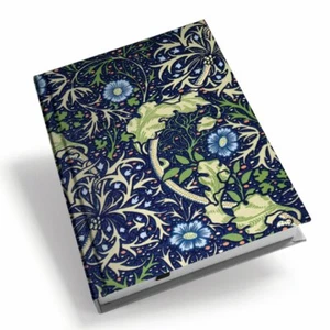 Morris & Co Seaweed Hardback A5 Lined Notebook - Picture 1 of 6