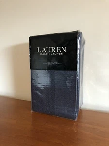 Nuevo Ralph Lauren Tejido Rayas Azul Oscuro Euro Sham Lino Algodón 26"x26" Precio de venta sugerido por el fabricante 170 USD - Imagen 1 de 3