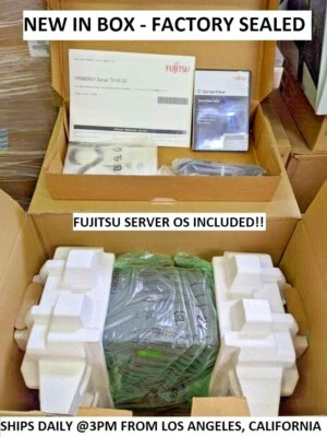 NEW Fujitsu TX100 S3 Server Intel Xeon E3-1220v2 3.1GHz 4GB 1TB NIB RAID 0,1,10 - Image 1 of 4
