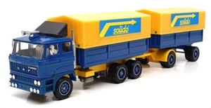 Solido 1/64 Scale 3507 - DAF F2800 Container Truck & Trailer Solido Blue/Yellow - Picture 1 of 5