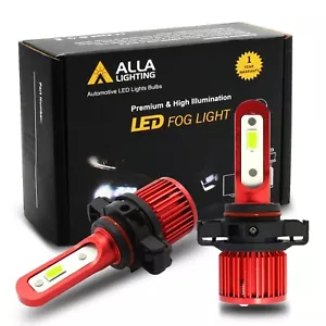 Alla LED Pure White PSX24W Fog Light Bulb Much Brighter than 2504 Halogen Lamp - Picture 1 of 9