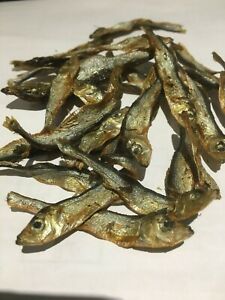 Dried Whole Sprats 1kg - 100% Natural Tasty Dog Puppy Fish Treats BARF OMEGA