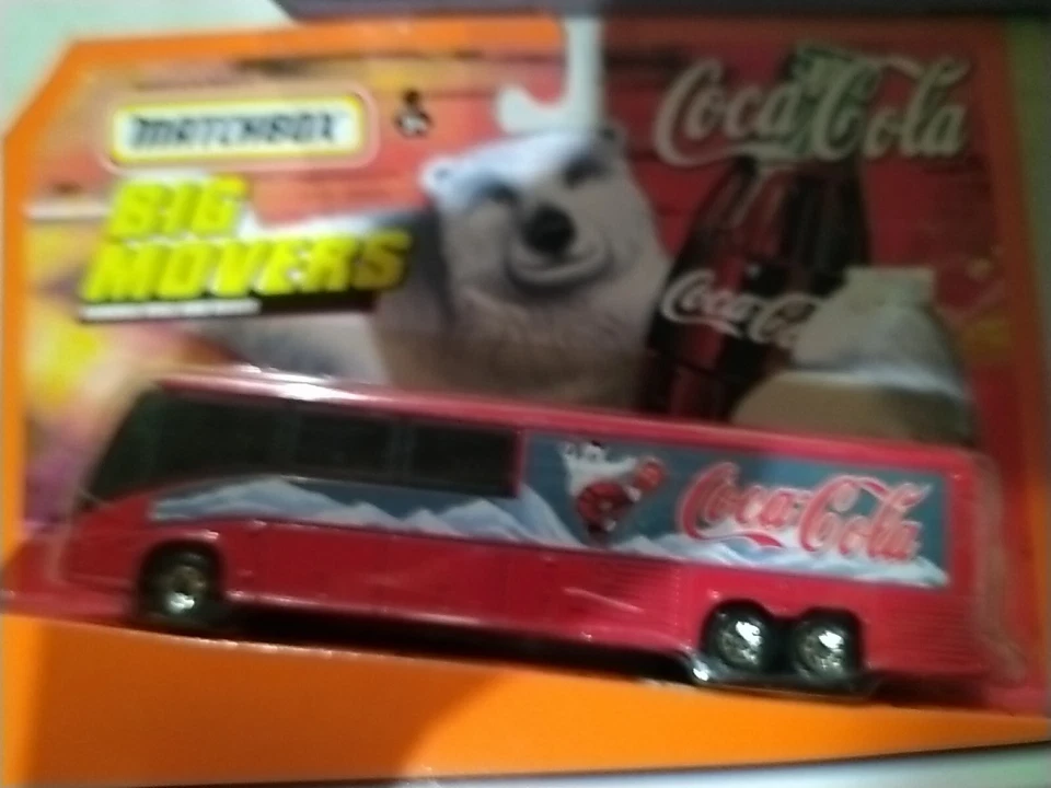 Vintage Matchbox Big Movers Coca-Cola Bus Mattel Wheels Fast Shipping!!! T21 - Image 1 of 1