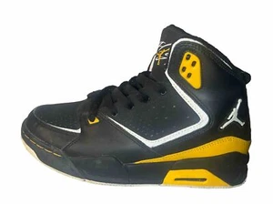 Nike Air Jordan Flight 454088-035 niños jóvenes 5,5 años negro amarillo dorado universitario - Imagen 1 de 10