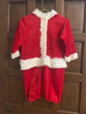 Baby Santa Outfit  Toddler Kids Christmas Costume Size M Fits 2-4 Years Old - Image 1 of 4
