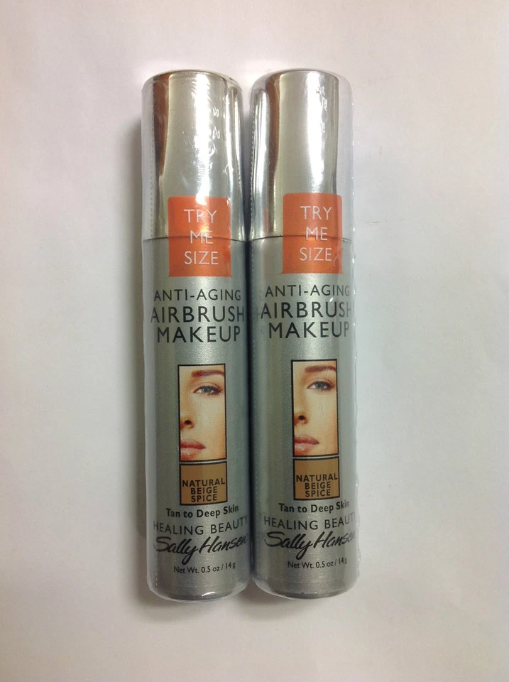 Base de Maquillaje con Aerógrafo Sally Hansen Tamaño de Prueba 2 X NATURAL BEIGE ESPECIA NUEVA. Foto 1 de 1
