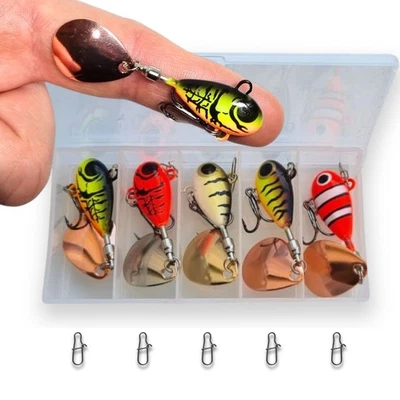 ✅ELBFANG Jig Spinner Barsch Köder Set 12g  Spinjig  Angeln Köder Zander Hecht - Bild 1 von 4