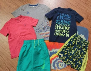 Boys Size 7 Lot Shorts T Shirts Outfits Under Armour RL Polo Hurley Adidas Nike - Picture 1 of 7