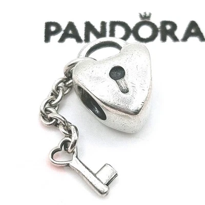 Pandora Charm "Schlüssel zu meinem Herzen" 790971 Liebe Herz Schlüssel Silber - Bild 1 von 3