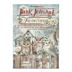 Stamperia THE OWLS HOUSE - JUNK JOURNAL - CARDSTOCK, STICKERS, CUTOUTS, 16 PAGE - Picture 1 of 20