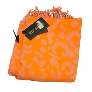 Steve Madden Damen Schal orange und rosa Leoparden Einheitsgröße - Bild 1 von 3