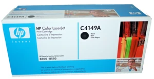 HP C4149A Schwarz Tonerkassette Color LaserJet 8500 8550 Original OEM Versiegelt - Bild 1 von 3