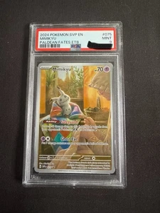 PSA 9 Mimikyu 075 Paldean Fates Etb Pokémon Svp En-Sv Black Star Promo - Bild 1 von 2