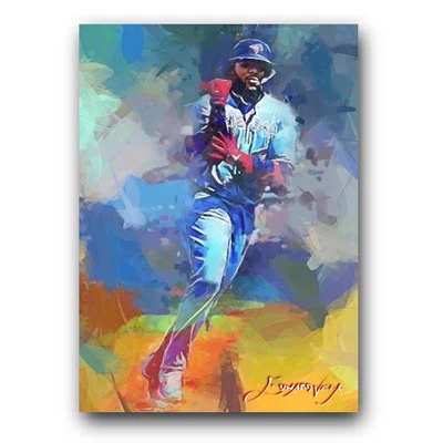 Vladimir Guerrero Jr #9 Art Card Limited 23/50 Vela Signed (Toronto Blue Jays) - Image 1 of 2