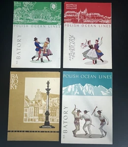 Polish Ocean Lines – M/S Batory – Decorative Menus (set of 12) – July 1965 - Picture 1 of 18