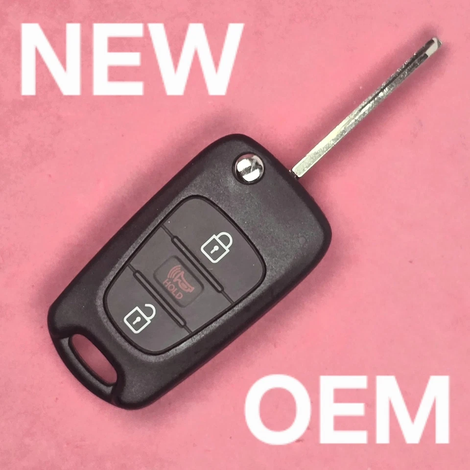 Nuevo OEM 2010-2012 Kia Soul Remote Flip Key 3B Gen 1 - NYOSEKTIV11ATX (AM11MY) Foto 1 de 3