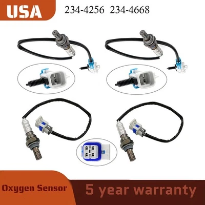 Set of 4 Oxygen Sensor For 2007-2013 Chevrolet Silverado 1500 & GMC Sierra 1500 - Image 1 of 4