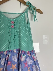 Eleanor Rose Judy Dress Starfish Seashell Beach Vacation Theme 14-16 Youth Girl - Picture 1 of 6
