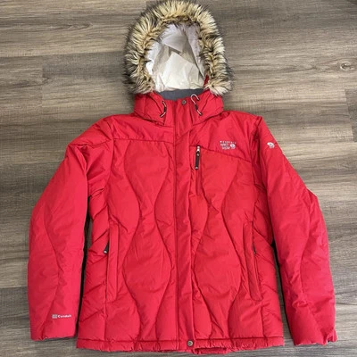 Mountain Hardwear Coat Womens L Ski Snowboard Puffer Parka 650 Goose Down Red - Image 1 of 4
