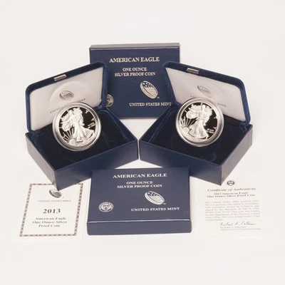 2013-W Silver American Eagle Dollar Proof - Image 1 of 3