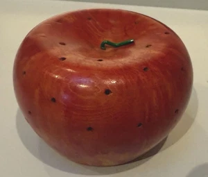 King Billy Pine Apple Shaped Vintage Toothpick Holder-Red-Vintage Rare. 10 x 7cm - Picture 1 of 5