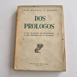 Jose Ortega y Gasset - Dos prologos - Revista de Occidente 1944 - Picture 1 of 4