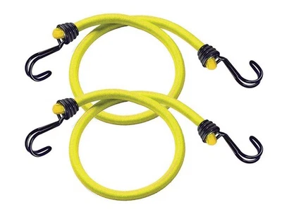 Master Lock Twin Wire Bungee Cord 100cm Yellow 2 Piece MLK3022E - Image 1 of 4