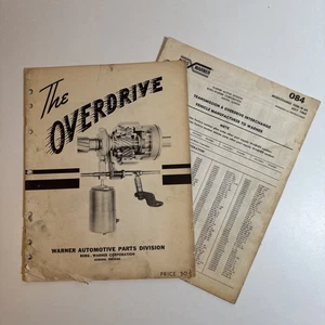 Manual de instrucciones de Overdrive - División de piezas automotrices Warner + intercambiador - Imagen 1 de 5