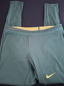 Nike Pro Elite Long Running Tights Green Gold Made In USA Men Sz XL DA3061-343 - Picture 1 of 2