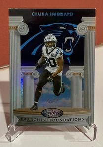 Chuba Hubbard 2025 Certified Franchise Foundations 1/1 Platinum - Picture 1 of 2