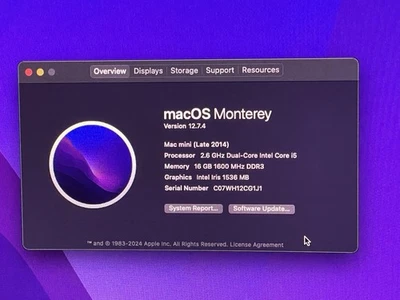 Mac Mini A1347 2014 16GB 1TB 2.6Ghz Good Condition With intel gpu - Image 1 of 4