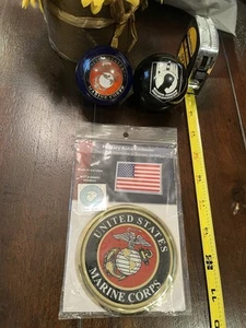 USMC Marines Eagle Globe Anchor Car Emblem 3 Inch 50% TO VETERAN Charity viaEBay - Picture 1 of 5