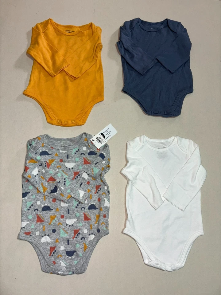 Pack de 4 bodys manga larga First Impressions bebés talla 3-6 meses nuevos con etiquetas Foto 1 de 4