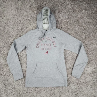 Nike Alabama Hoodie Womens S Gray Therma Fit College Football Playoff Roll Tide - Image 1 of 4