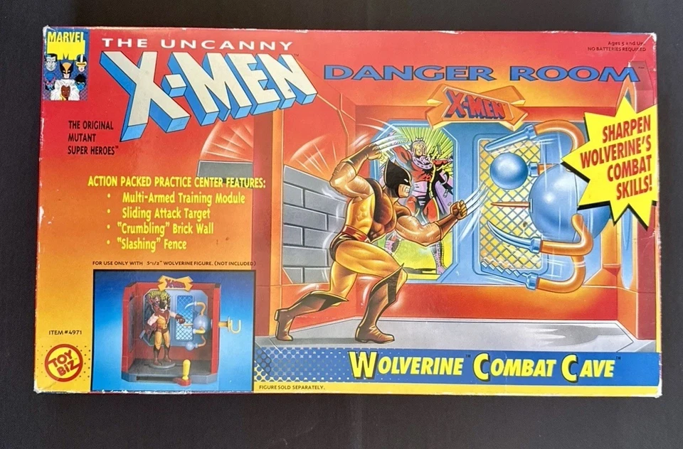 Marvel X-Men Wolverine Combat Cave Danger Room Juego De Colección 1991 Toy Biz Foto 1 de 4
