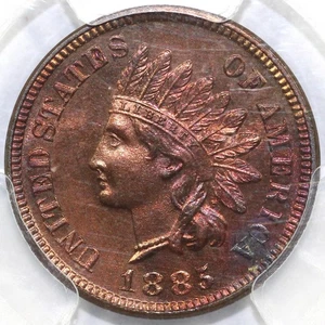 1885 1c Proof Indian Head Cent PCGS PR 64 RB - Picture 1 of 5