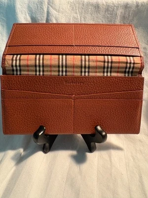 Burberrys Knight Nova Check Leather Bifold Long Wallet - Image 1 of 3