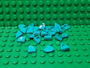 ** 25 KT SET ** LEGO NEU dunkel türkis 1 x 1 Viertel Fliesenstücke Menge 25 - Bild 1 von 1