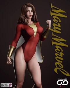 Escultura Mary Marvel (300 mm)/modelo 3D/sin montar/sin pintar - Imagen 1 de 8